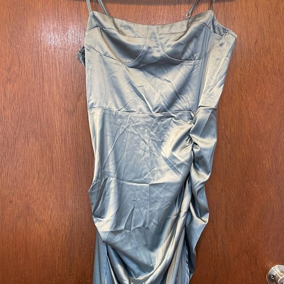 New W/ Tags! Cider Sleeveless Ruched Cocktail Dress (Size L) - Picture 2 of 3